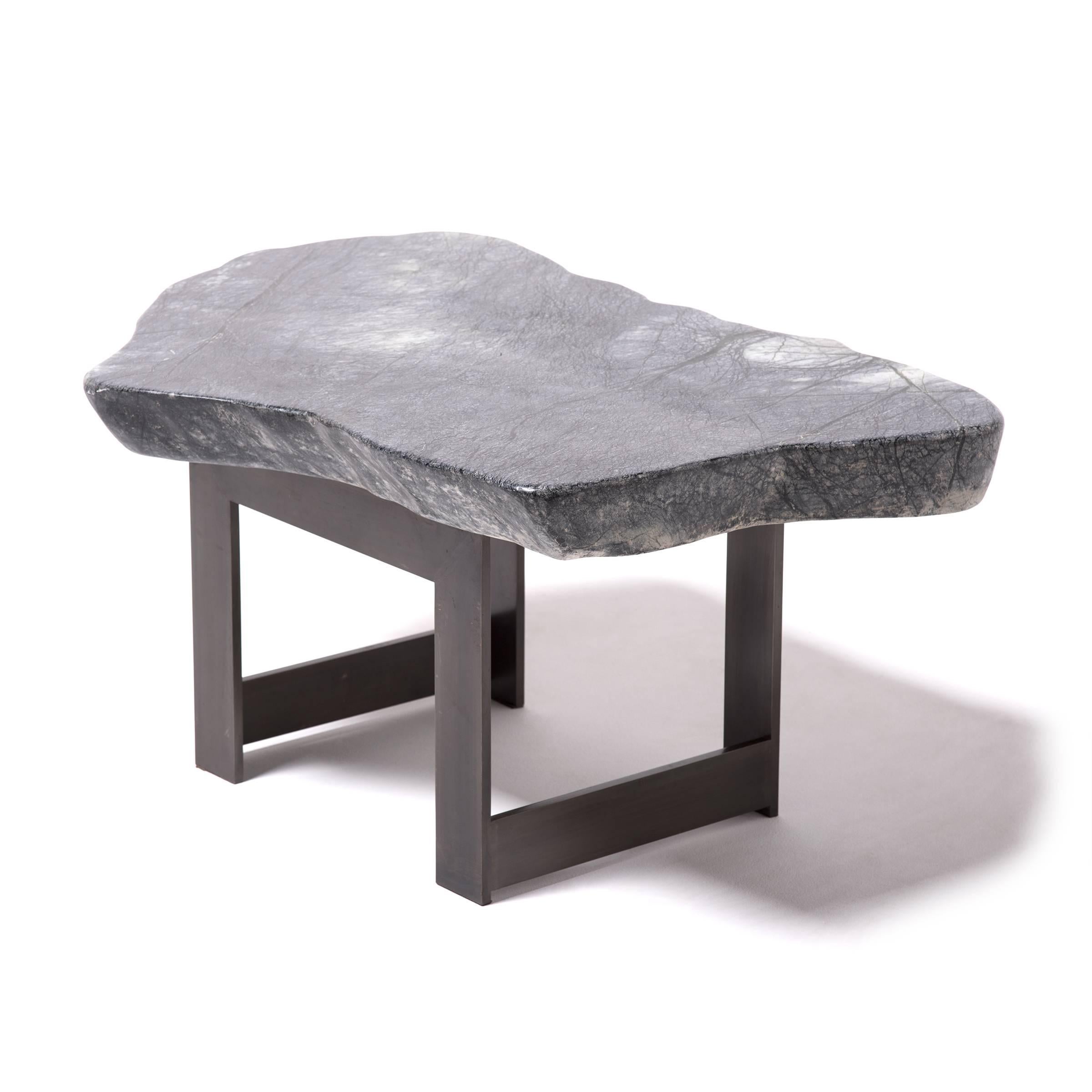 Contemporary Chinese Meditation Stone Top Table
