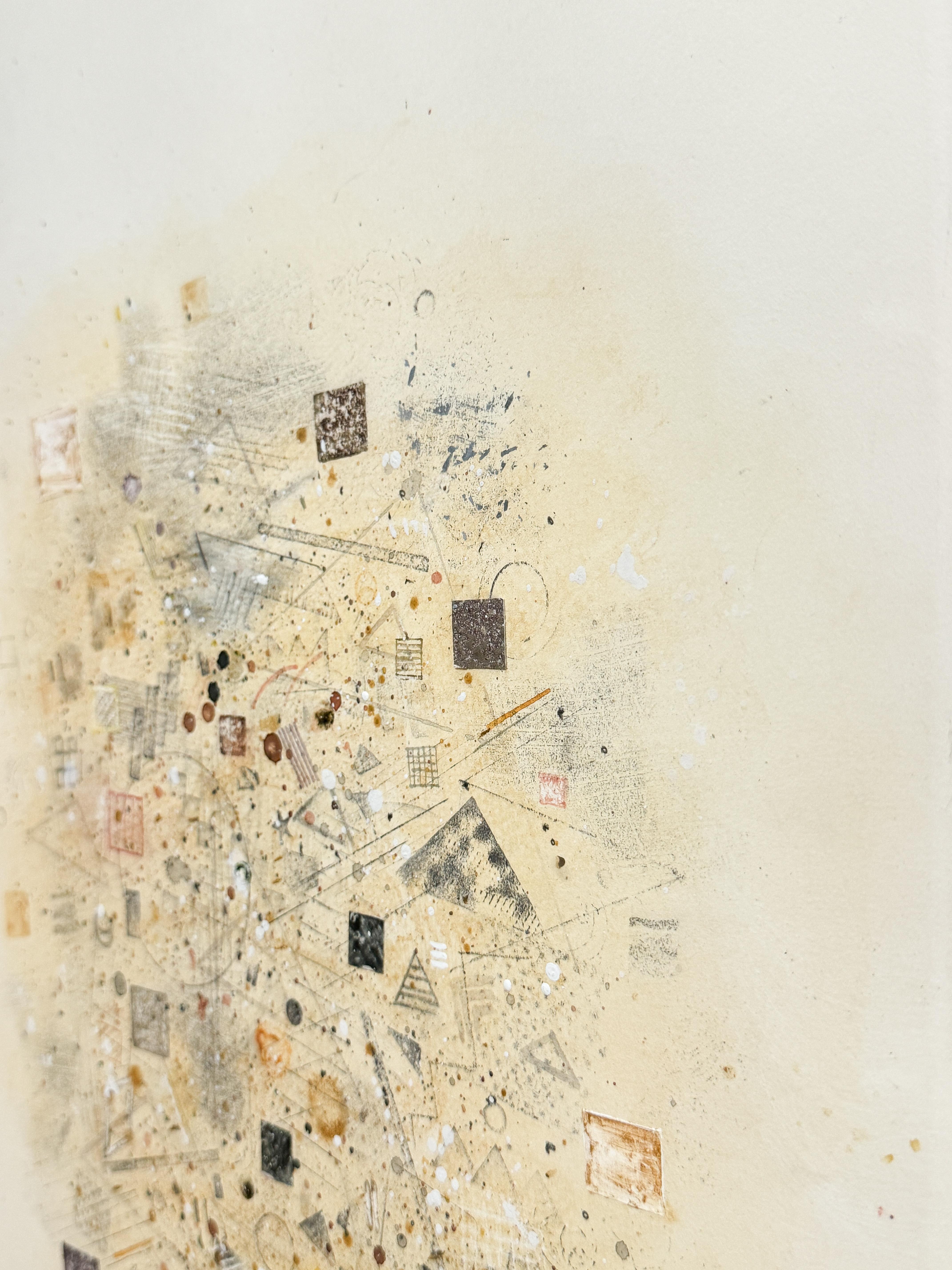 Meditative Collage von Davis Shapiro, 1974 (Papier) im Angebot