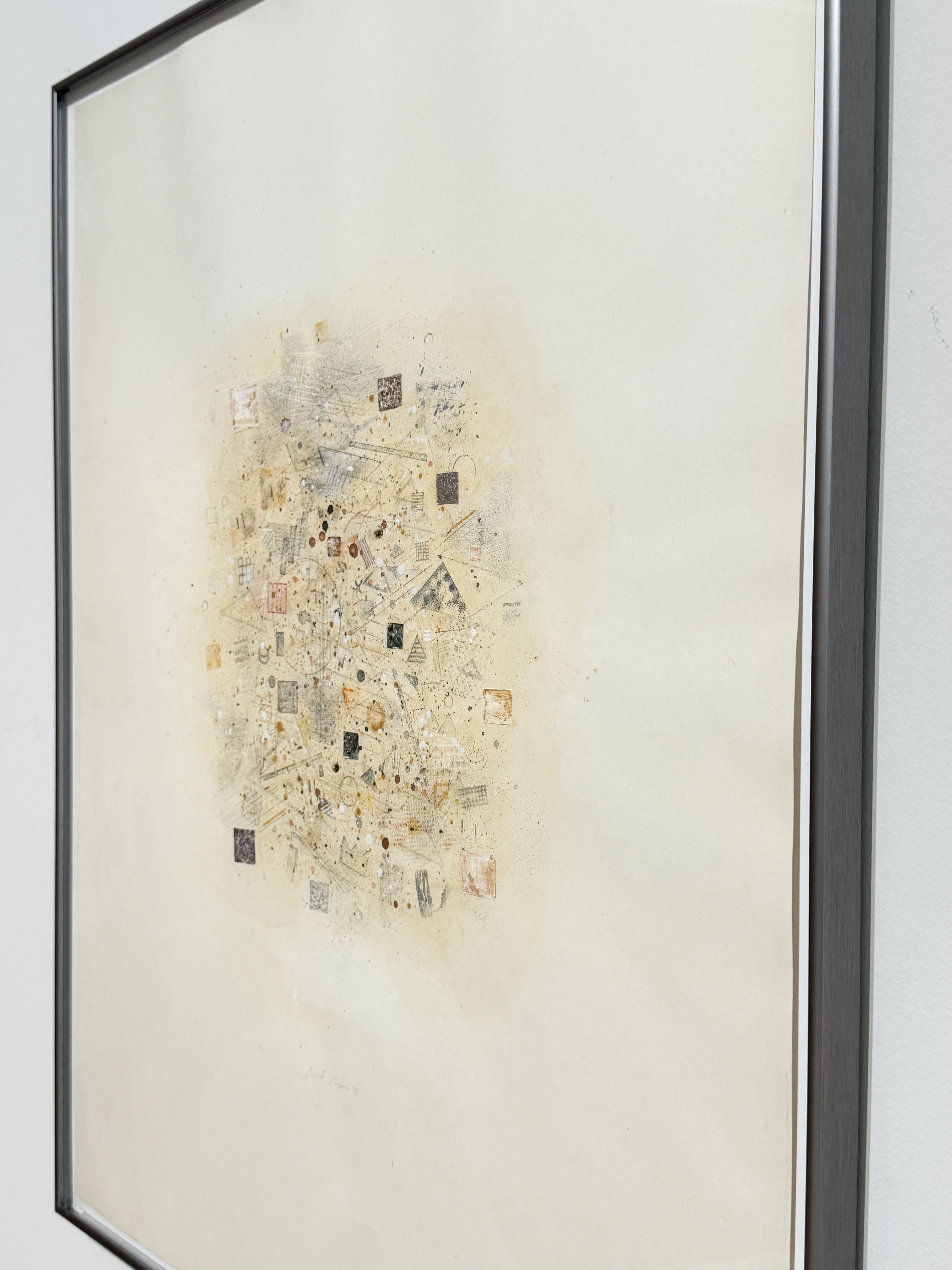 Meditative Collage von Davis Shapiro, 1974 im Angebot 1