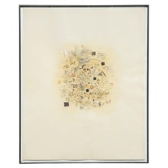 Meditative Collage von Davis Shapiro, 1974