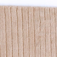 Tappeto a tessitura personalizzabile Meditative Lines Today in Biscuit Grande