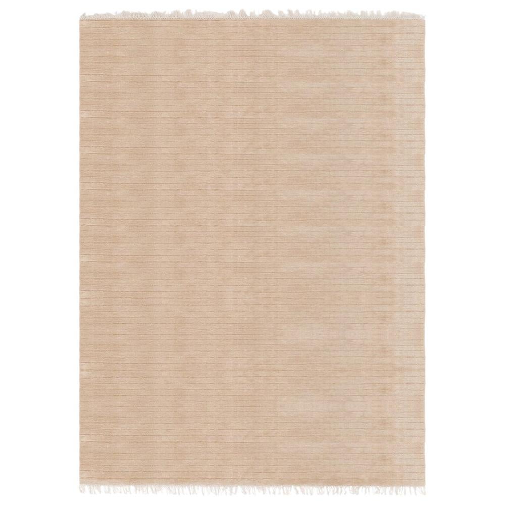 Meditative Lines Customizable Today Weave Rug in Biscuit Large