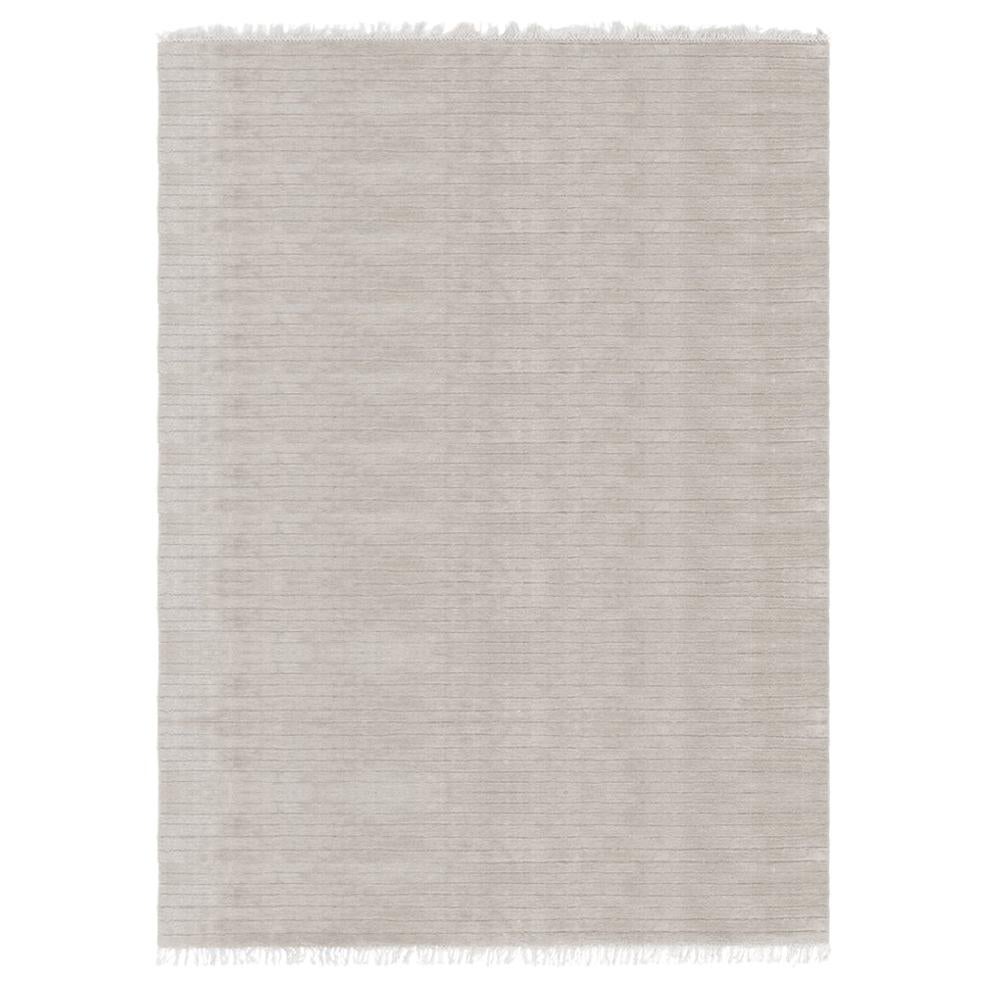 Meditative Lines Customizable Today Weave Rug in Moon Small