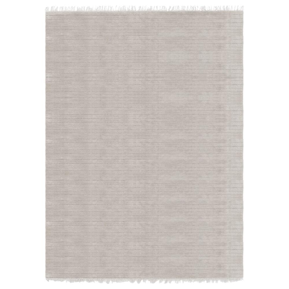 Meditative Lines Customizable Today Weave Rug in Moon Extra Large For Sale