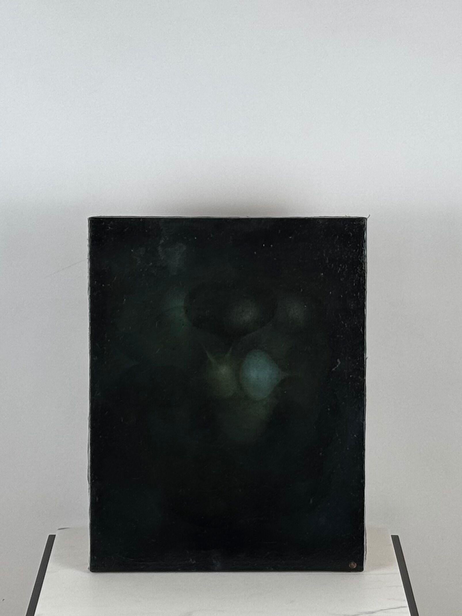 Meditative oil on canvas painting by California artist Robin Harker (1969-).

Robin Harker currently works and lives in Palm Desert, CA. She received her Bachelor of Arts from Art Center College of Design, Pasadena, California. Her work has been