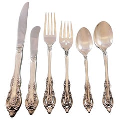 Mediterranea by Oneida Sterling Silver Flatware Service for Eight Set 54 Pieces