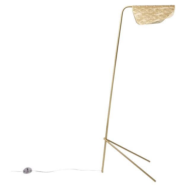 PETITE FRITURE Mediterranea, Floor Lamp, Brass, Designer Noé Duchaufour-Lawrance