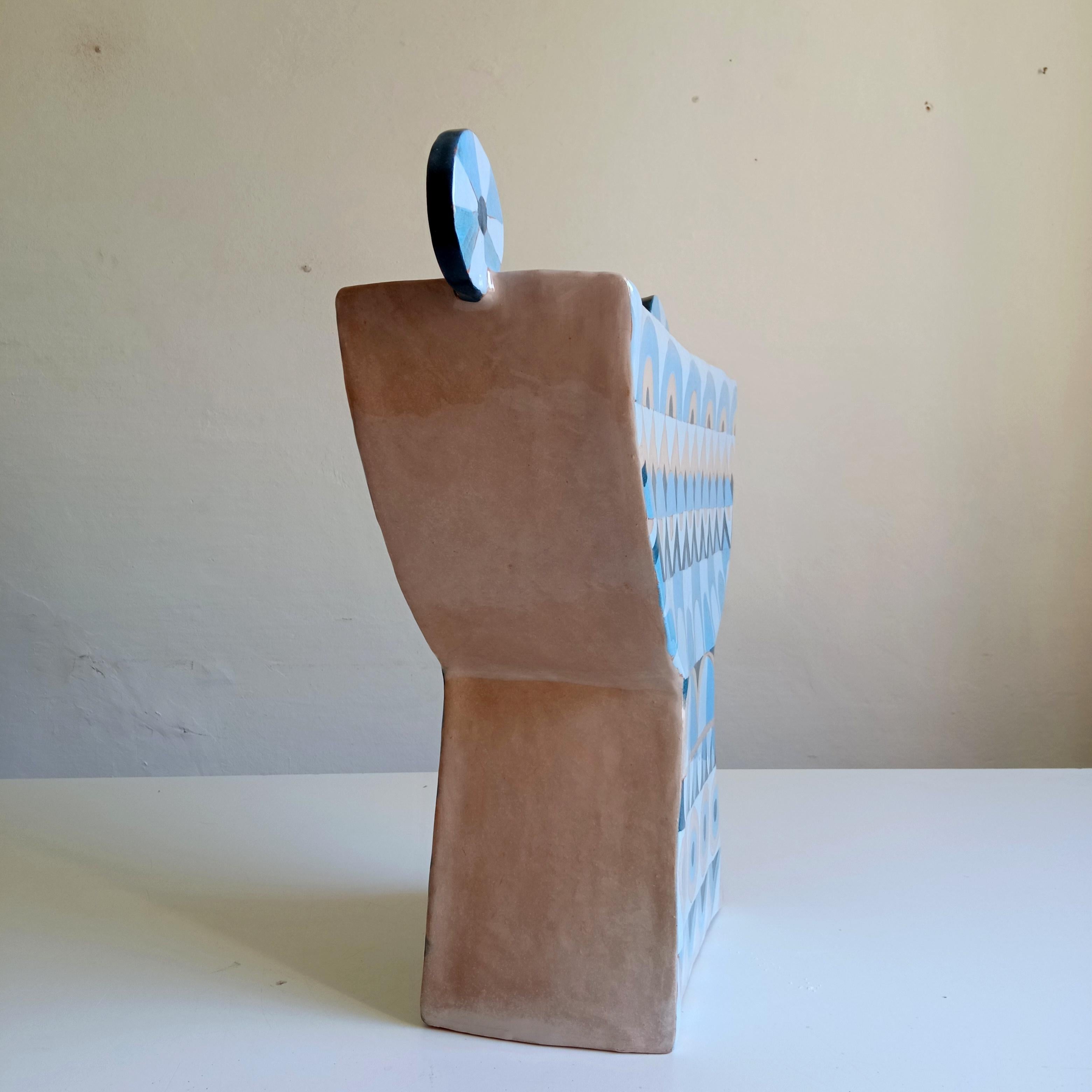 Moderne Méditerranée  - Vase en terre cuite - 21e siècle - par Chiara Berta Artiste en vente