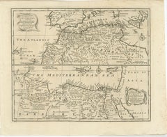 Mediterranean & Barbary Coast – Elegant 18th Century Map by Bowen, c.1747
