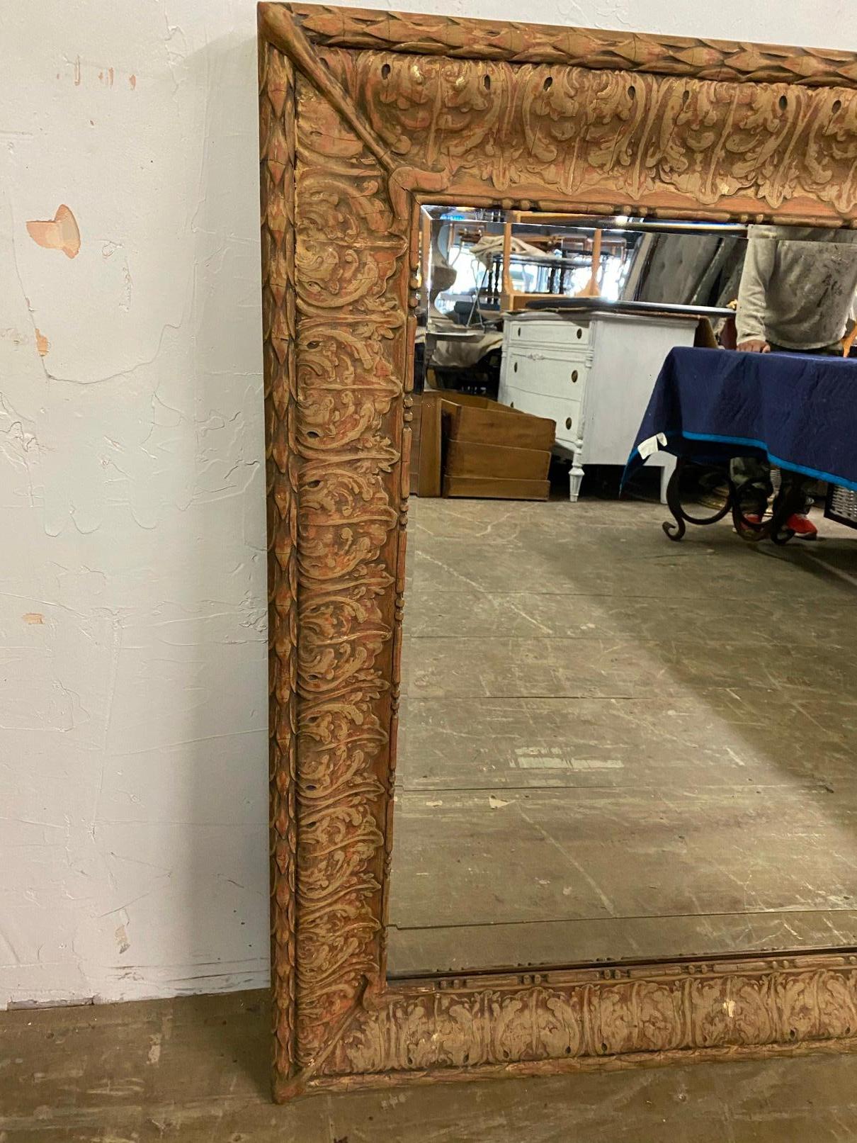 19th Century Mediterranean Baroque Style Mirror