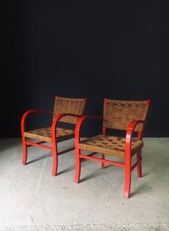 Ensemble de 2 fauteuils au design méditerranéen, France, années 1950