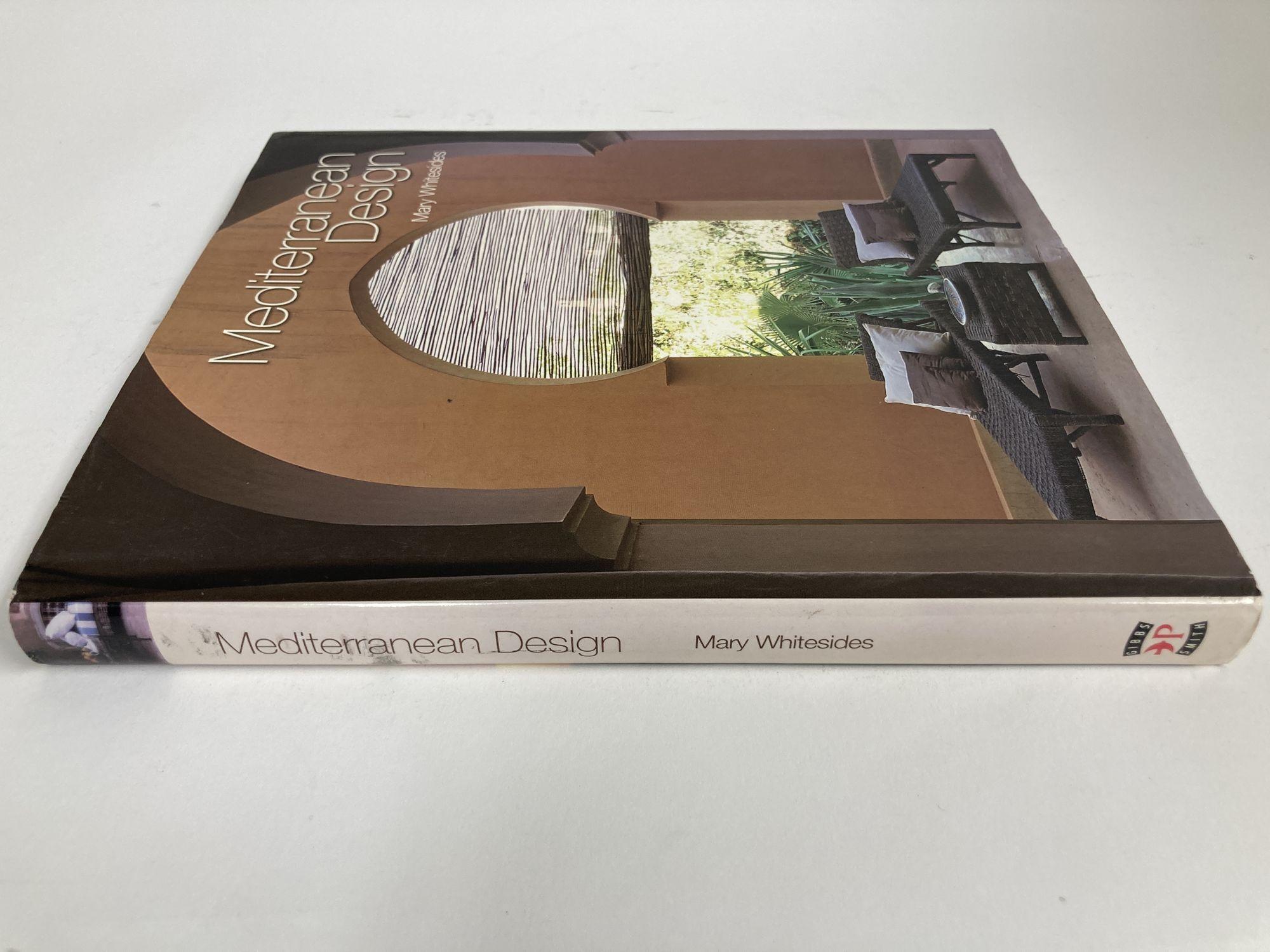 Mediterranean Design hardcover – August 17, 2006.
by Mary Whitesides (Author).
Title: Mediterranean Design
Publisher: brand: Gibbs Smith
Publication date: 2006
Binding: Hardcover
Great hardcover coffee table book.
Mediterranean Design reveals