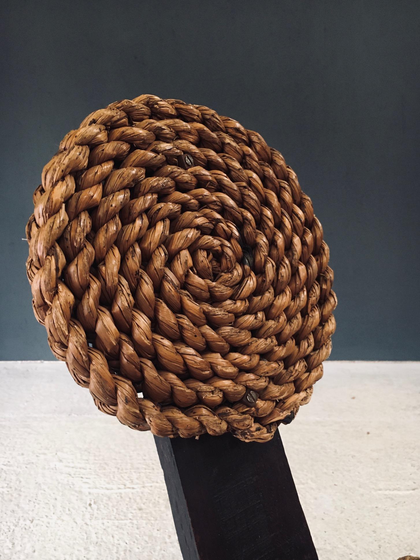 Mediterranean Design Tripod Side Chairs Stools by Audoux Minet, France 1950's in vendita 5