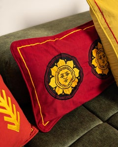Mediterranean Hand Embroidered Cushion Cover - Italy
