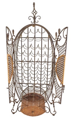 Scaffale per vino in ferro mediterraneo