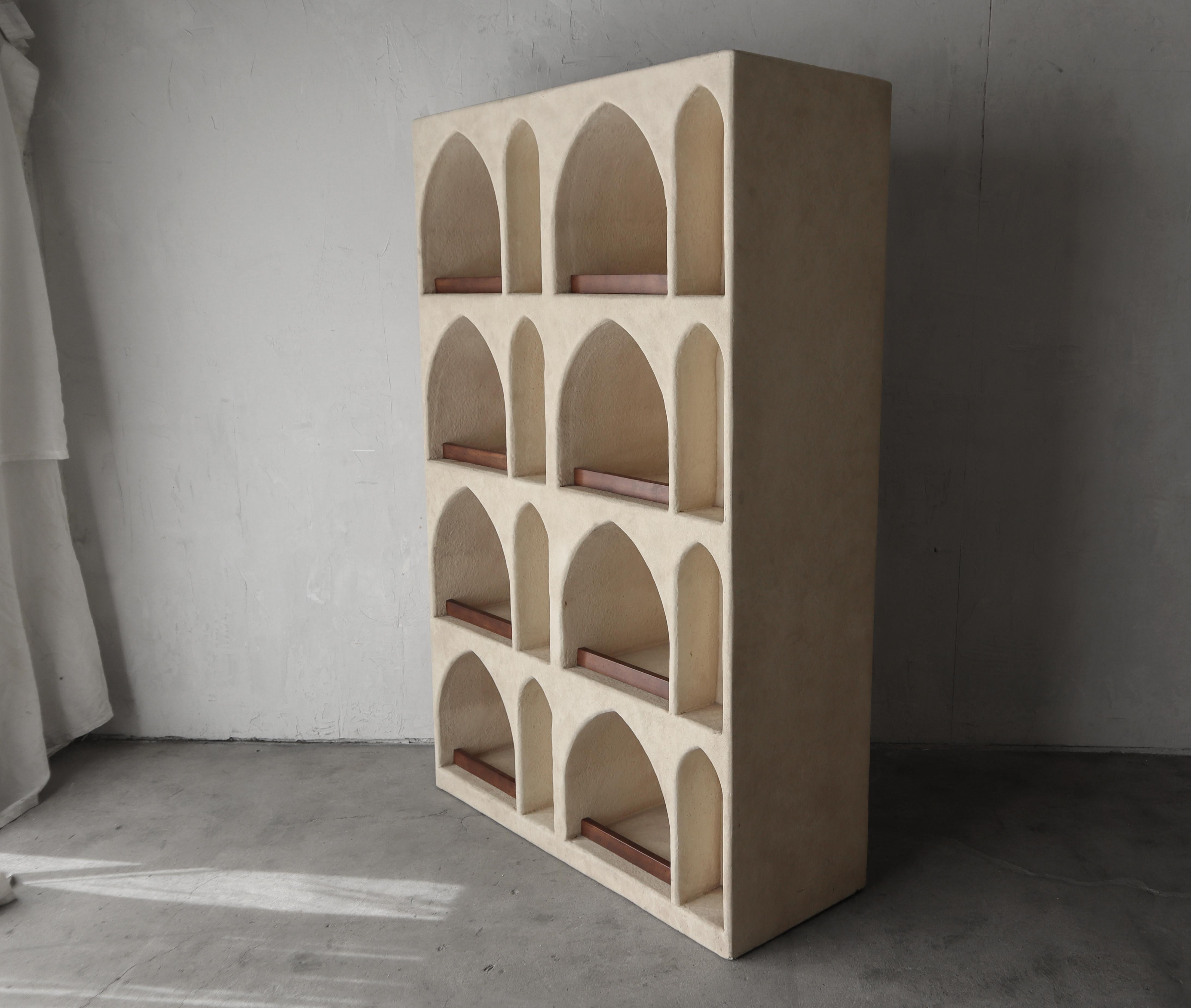 Mediterranean Spanish Style Bookshelf In Good Condition For Sale In Las Vegas, NV