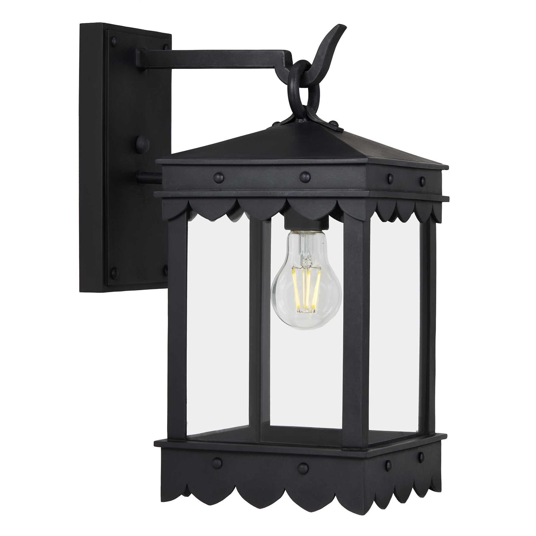 Colonial espagnol Lanterne murale extérieure de style méditerranéen espagnol avec feston en vente