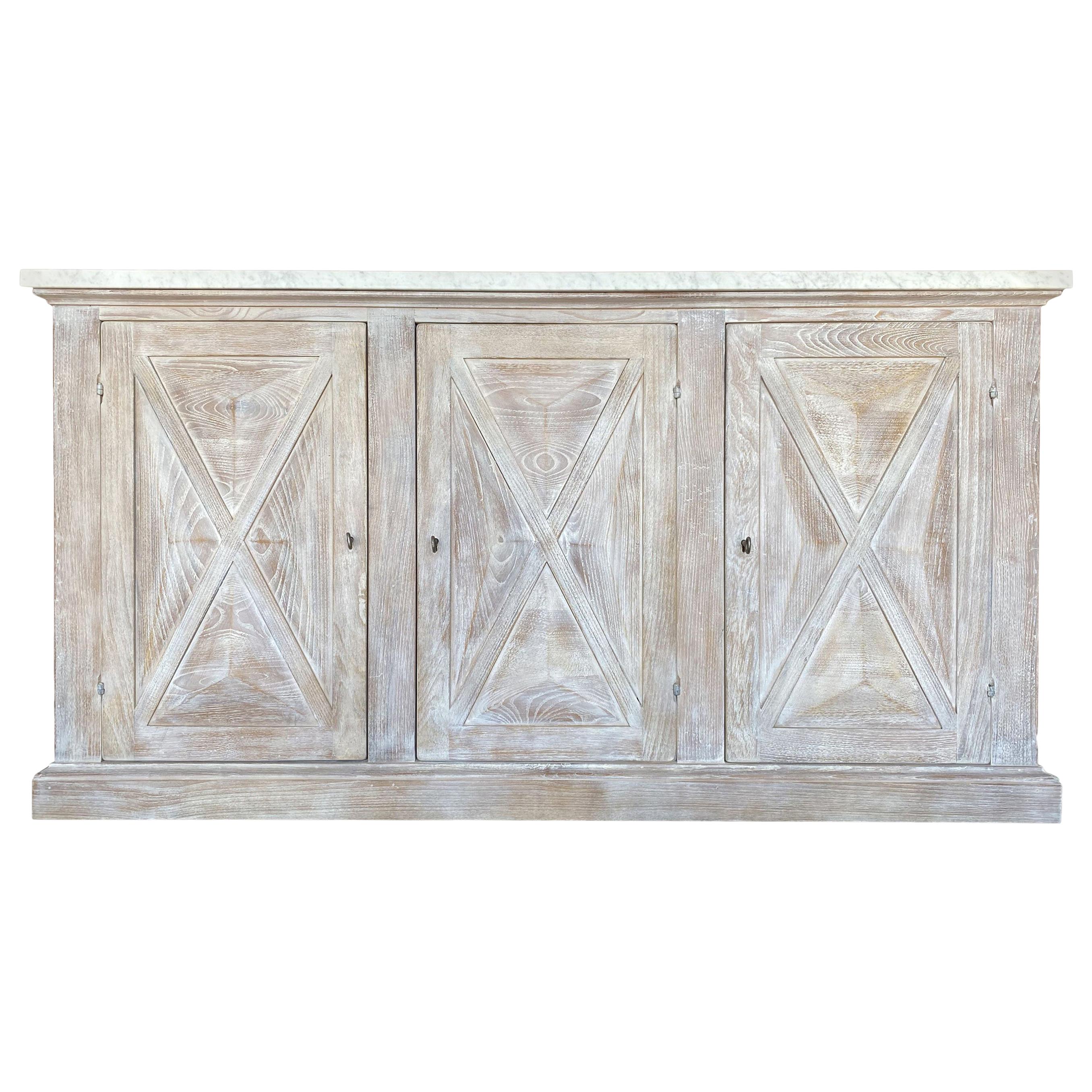 Mediterranean Style ALPI Dolomiti Finish & Carrara Marble Cabinet optional sizes