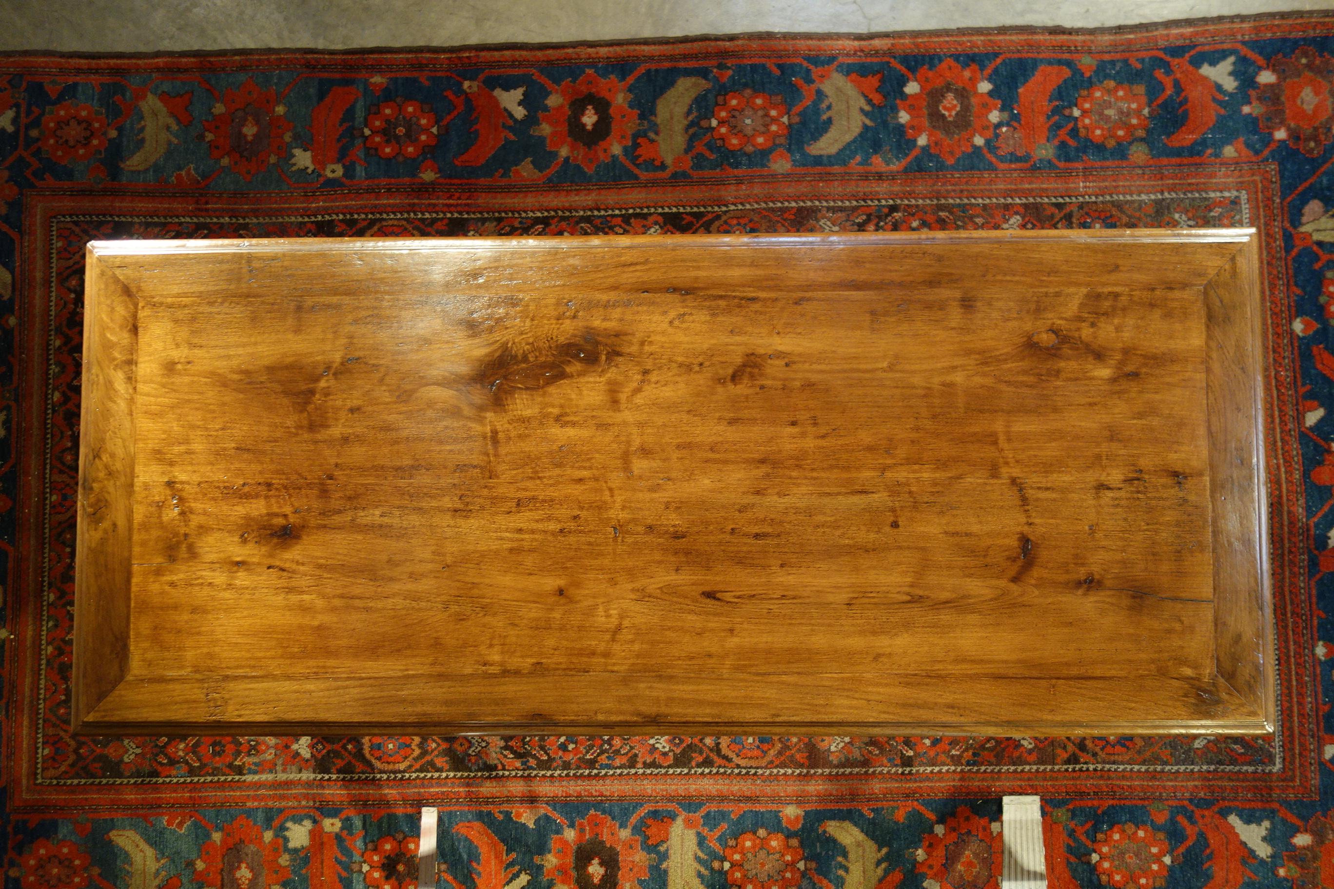 Mediterranean Style AMALFI Italian Old Walnut Writing Table Size & Finish Option For Sale 1