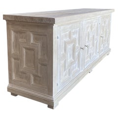 Mediterranean Style FORTE Dolomiti Chestnut Credenza In-Stock or custom quote