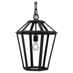 Mediterranean Hand-forged Wrought Iron Pendant Exterior, Interior Light Fixture