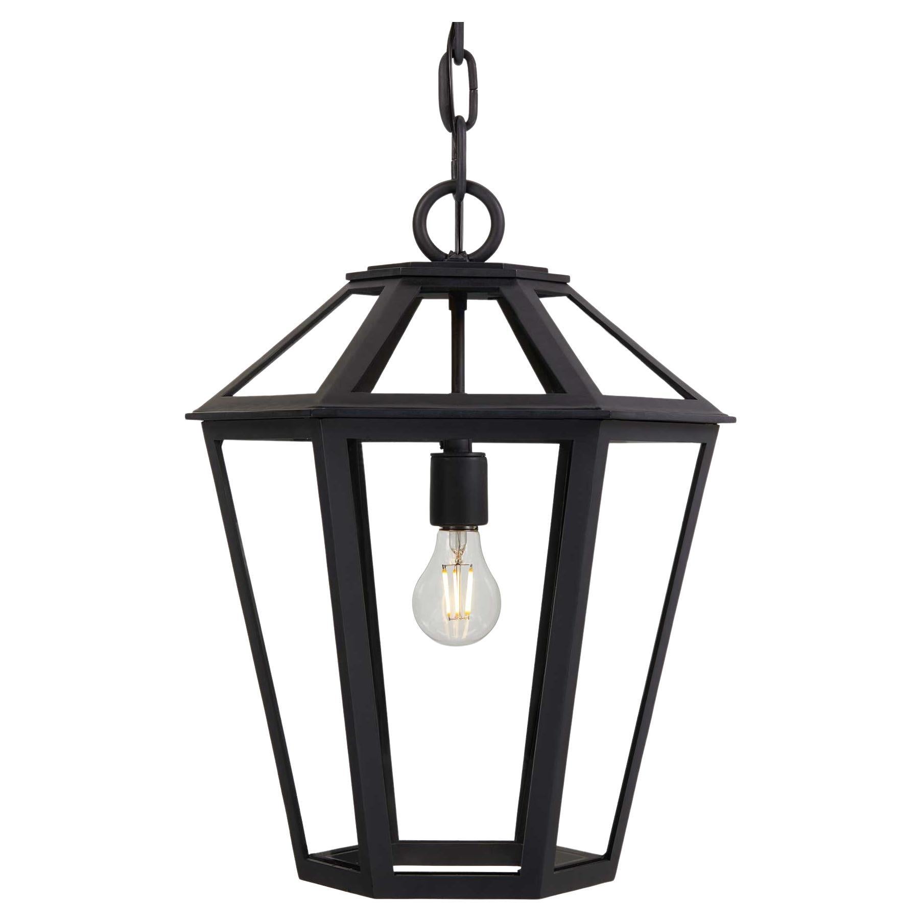 Mediterranean Hand-forged Wrought Iron Pendant Exterior, Interior Light Fixture For Sale