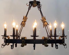 Mediterranean Style Iron Chandelier Light Fixture