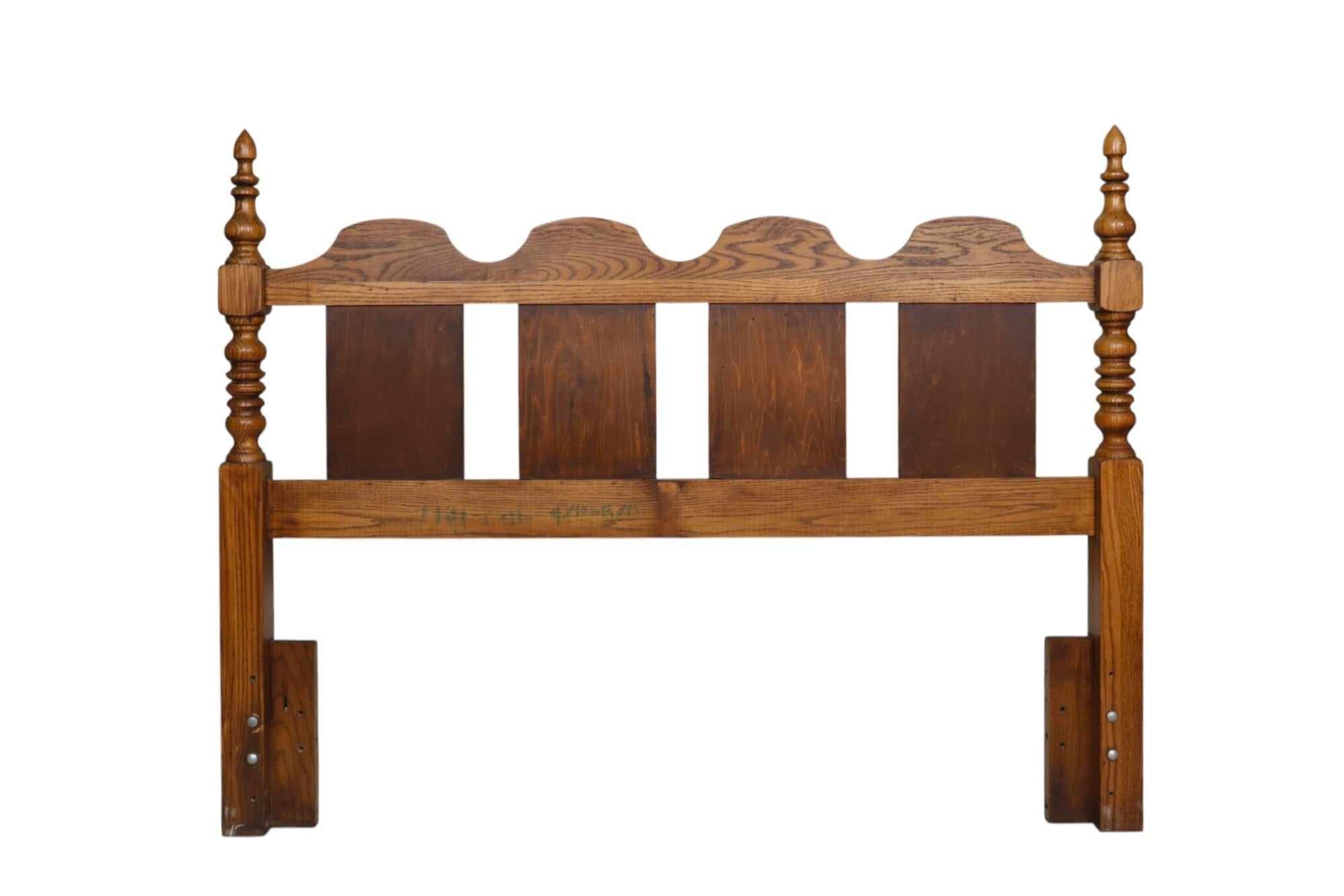 20th Century Mediterranean Style Queen Size Headboard by Thomasville For Sale