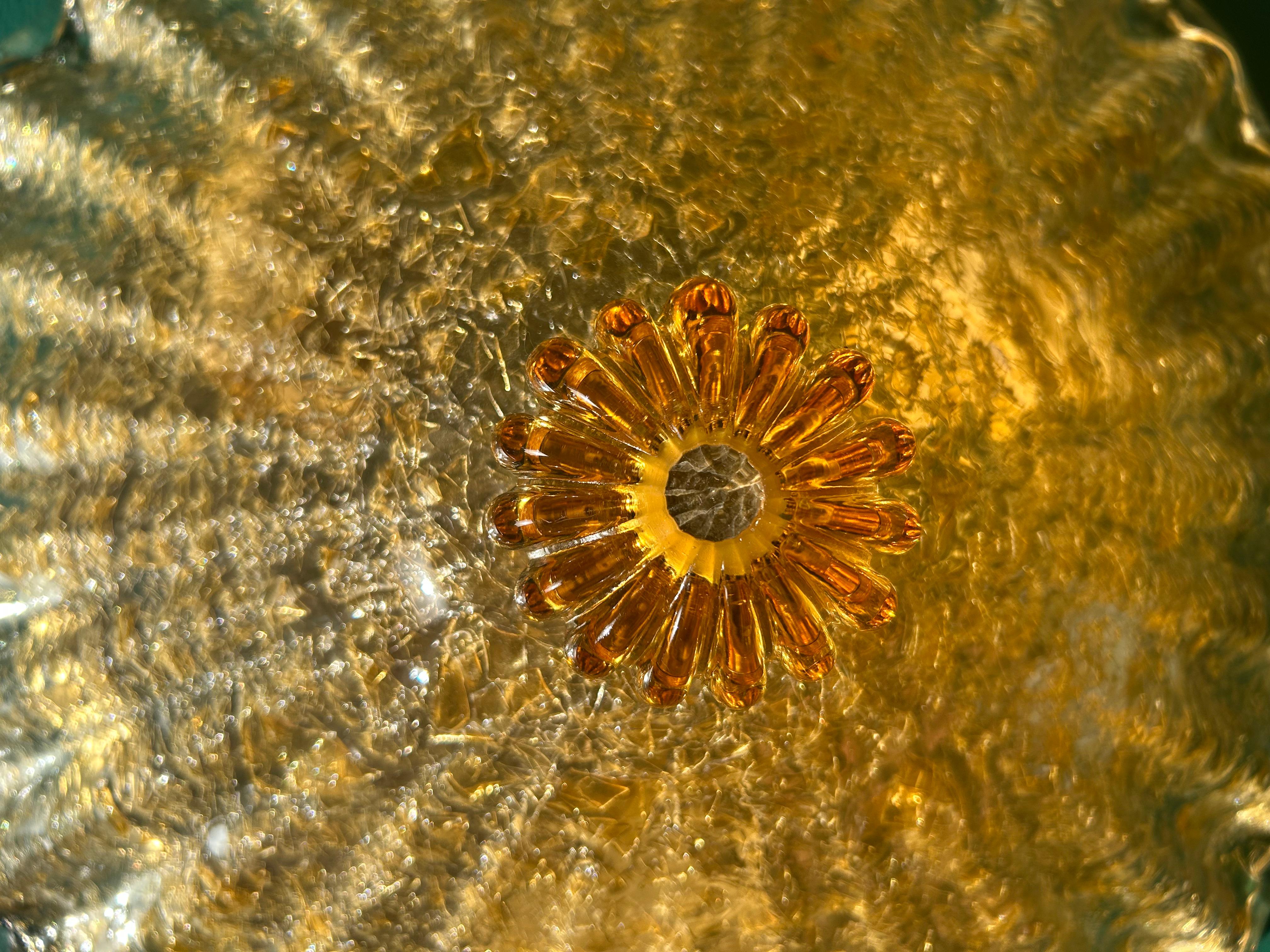 Sole del Mediterraneo, spettacolare plafoniera di Murano, anni '90 in vendita 2
