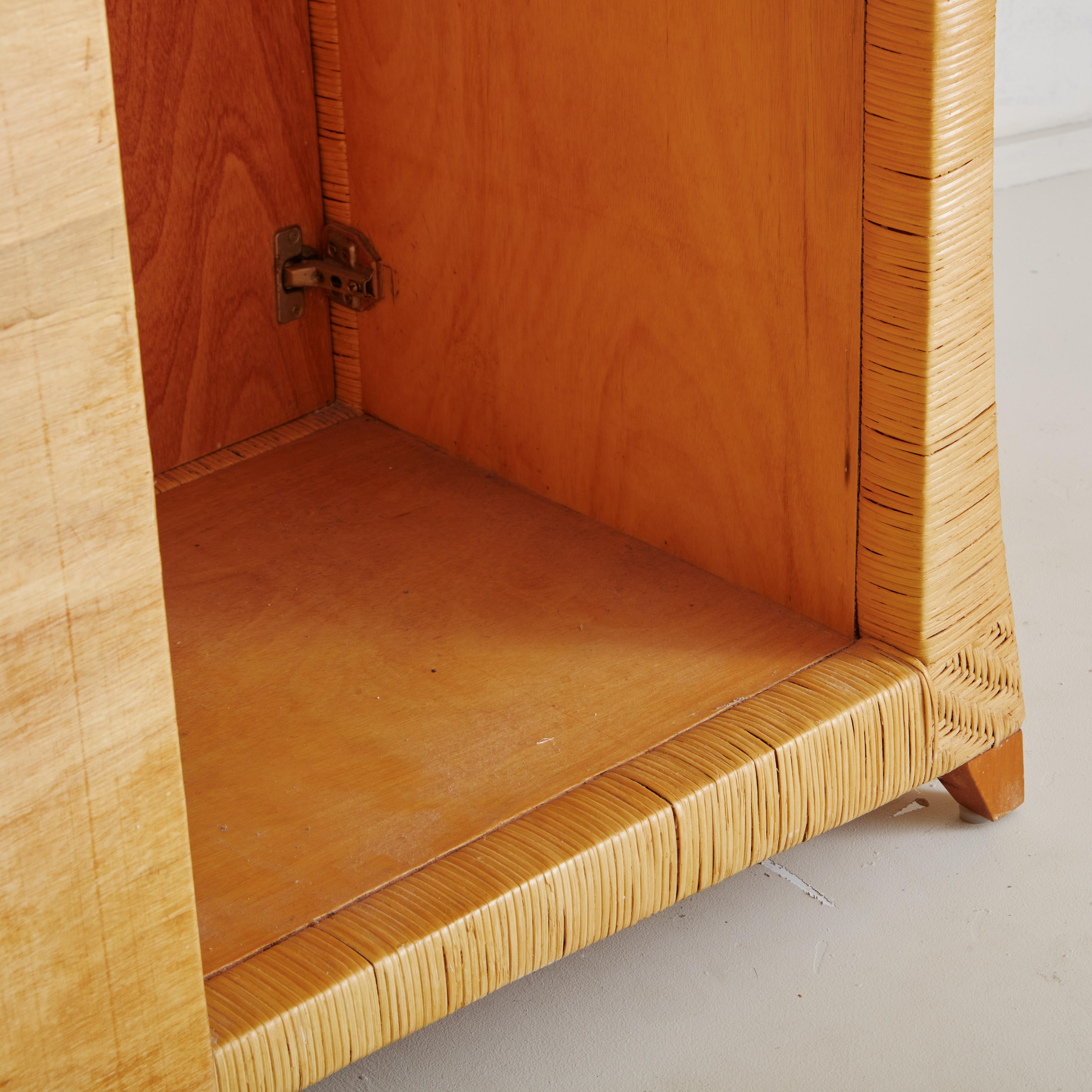 Mediterranean Wicker Credenza, 1970s  6