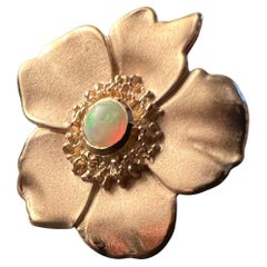 Jennifer Liang Anillo Flor de Camelia de Oro de 14 KT