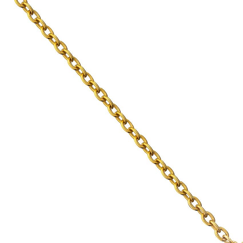 Women's or Men's Medium 18ct Gold Trace Chain For Sale