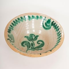 Medium 19th-Century Spanish Fajalauza Lebrillo, Granada (20.5″ Diameter)