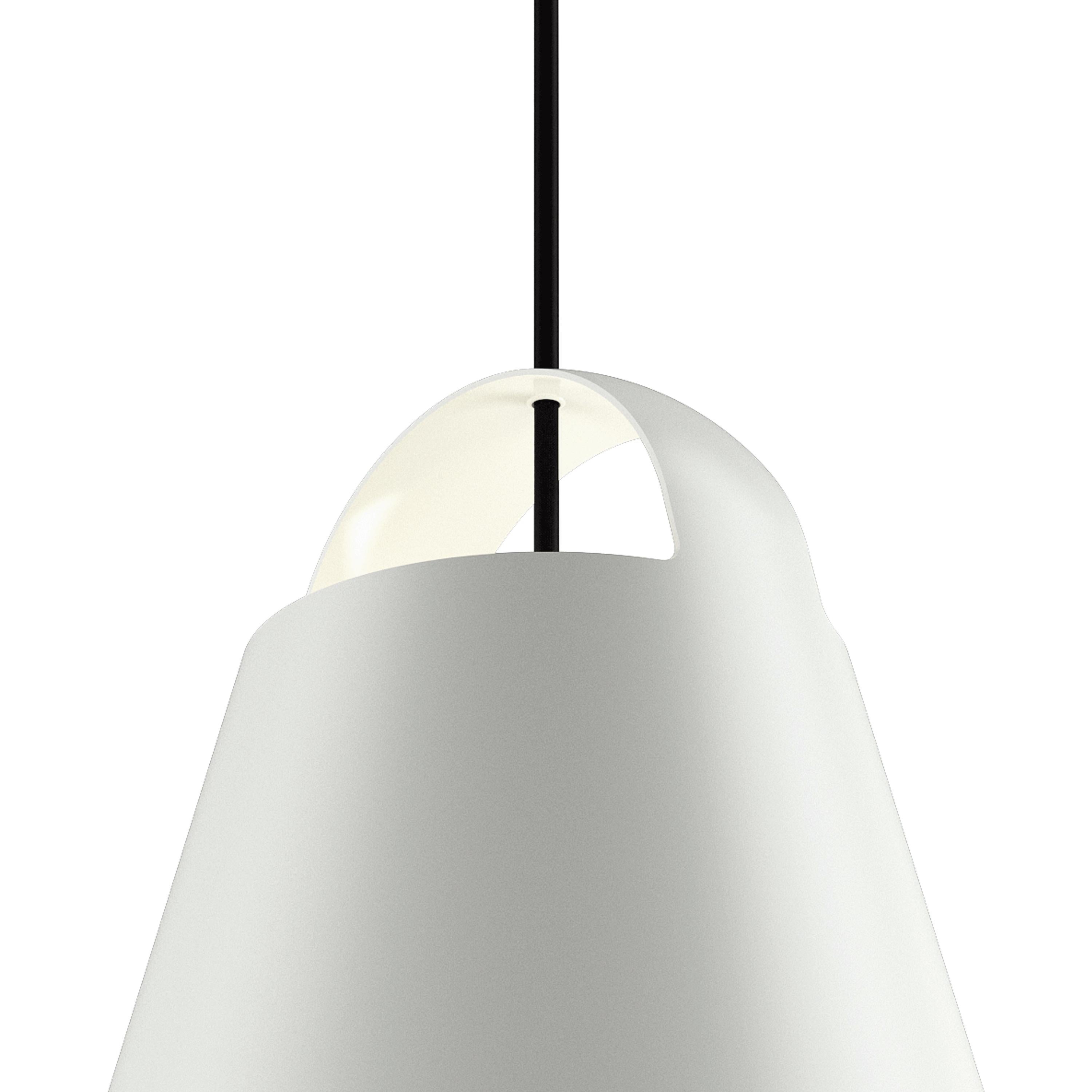 Spun Medium 'Above 9.8' Pendant Lamp for Louis Poulsen in White For Sale