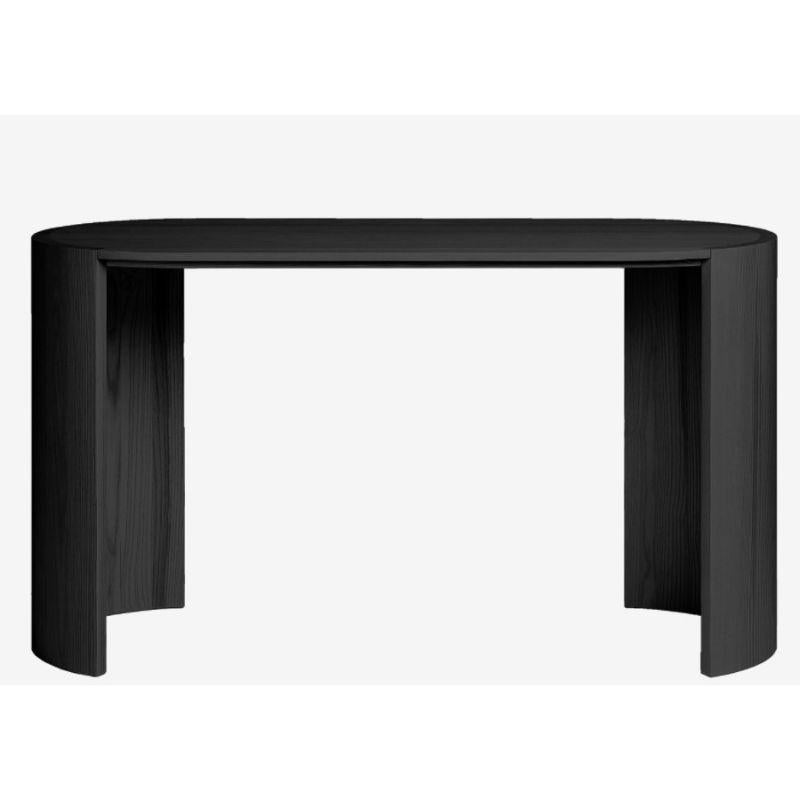 Medium, Airisto work desk, stained black by Made By Choice with Joanna Laajisto
Dimensions: W140cm, D55cm, H74 cm.
Materials: solid ash
Finishes: natural ash / painted black

Also available: natural ash, small, large & custom order

The