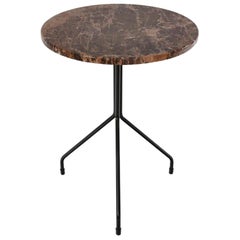 Medium All for One Brown Emperador Marble Table by Ox Denmarq