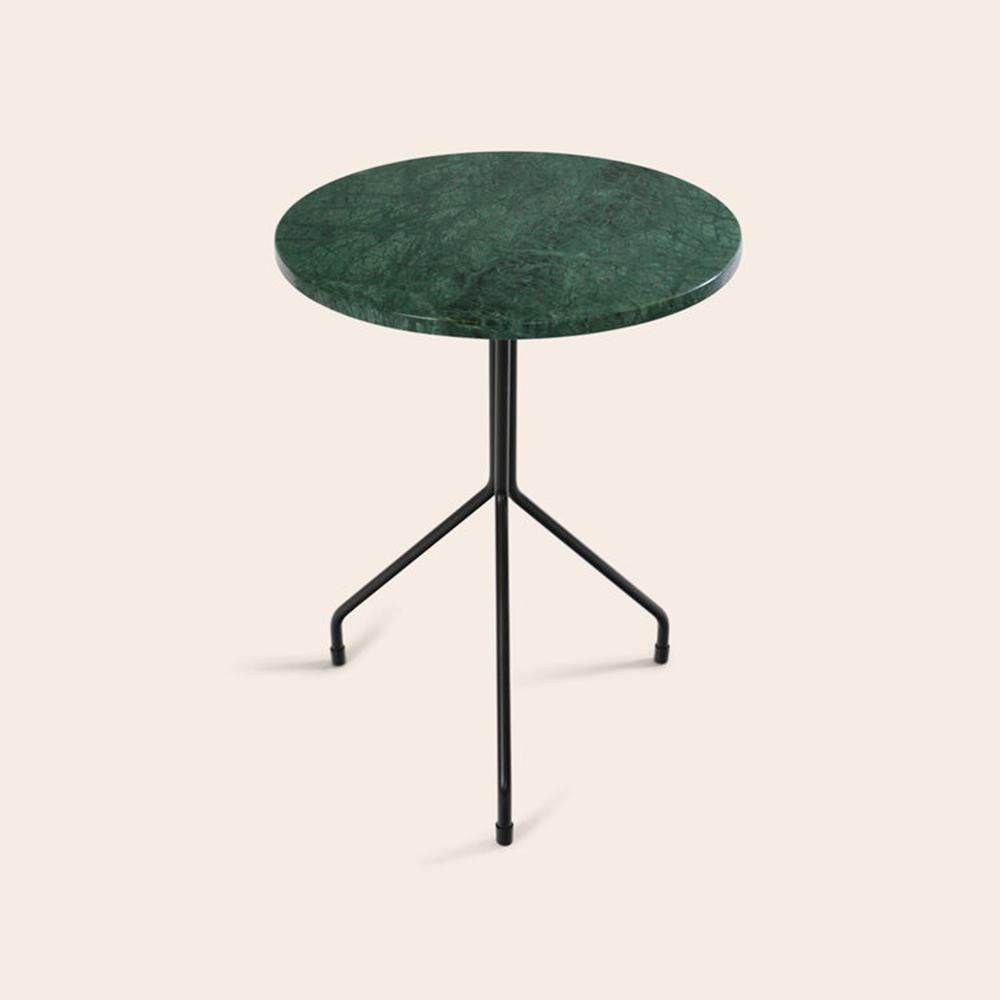 Medium all for one green Indio marble table by OxDenmarq
Dimensions: D 50 x H 60 cm
Materials: Steel, green Indio marble
Also available: Different marble options available,

OX DENMARQ is a Danish design brand aspiring to make beautiful