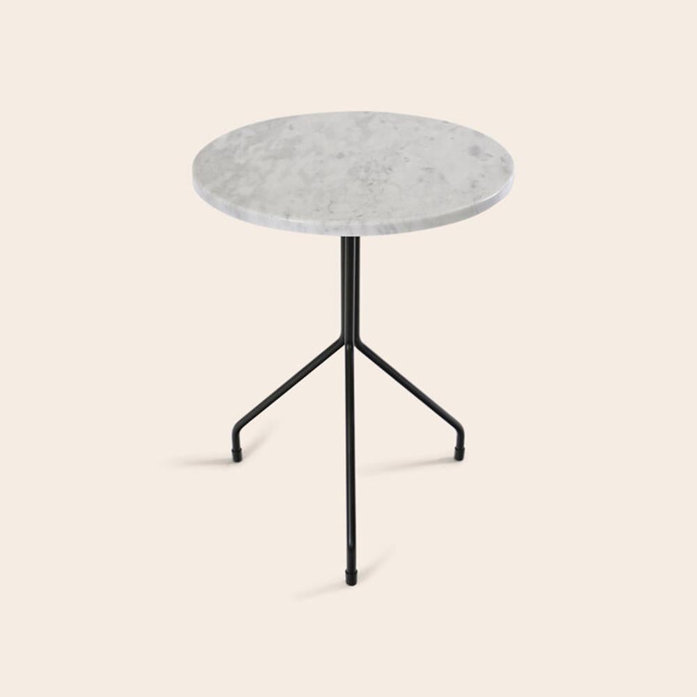 Medium All For One White Carrara Marble Table by OxDenmarq
Dimensions: D 50 x H 60 cm
Materials: Steel, White Carrara Marble
Also Available: Different marble options available,

OX DENMARQ is a Danish design brand aspiring to make beautiful