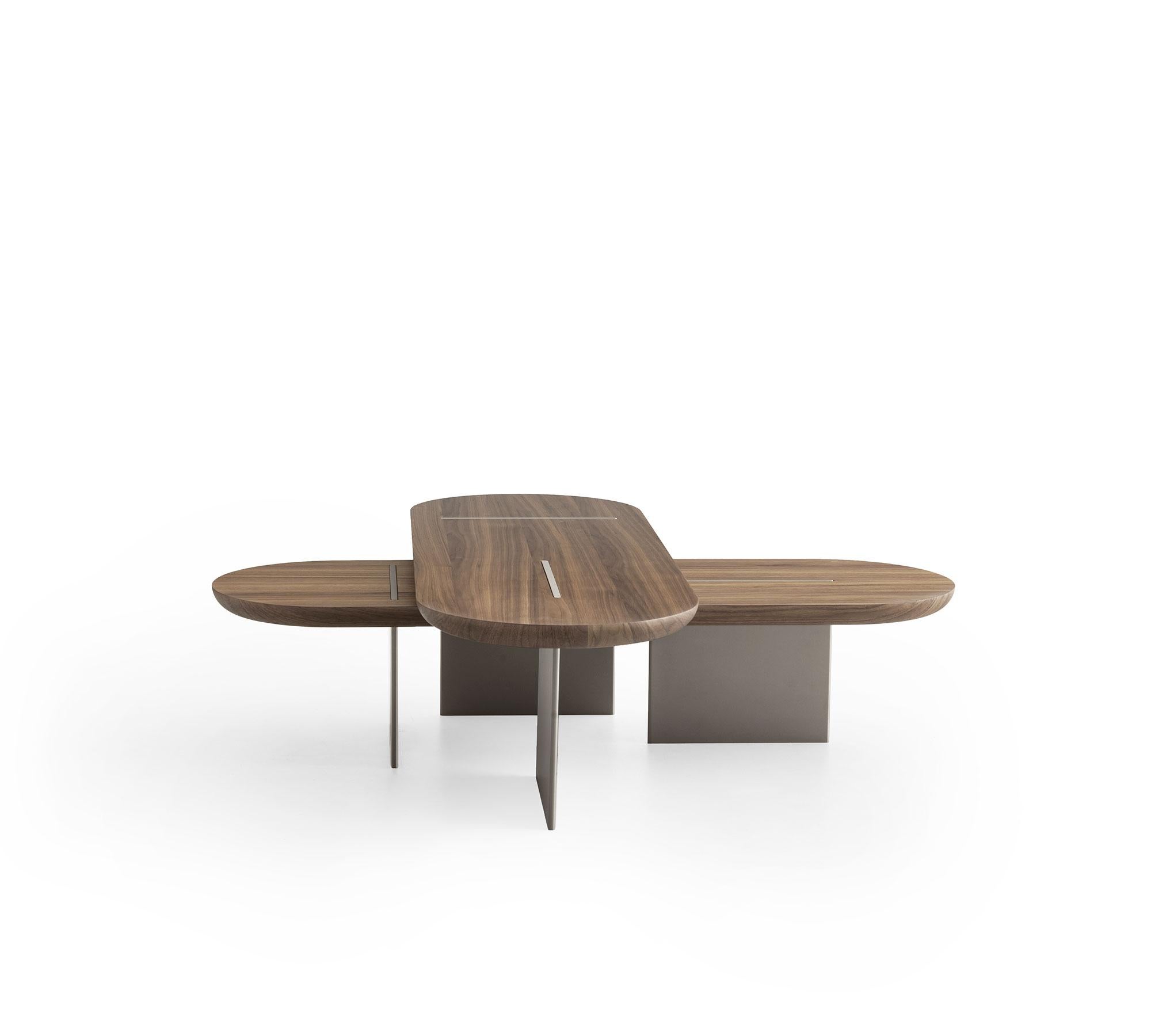 Contemporary Medium Baguette Coffee Table by Morica Design For Sale