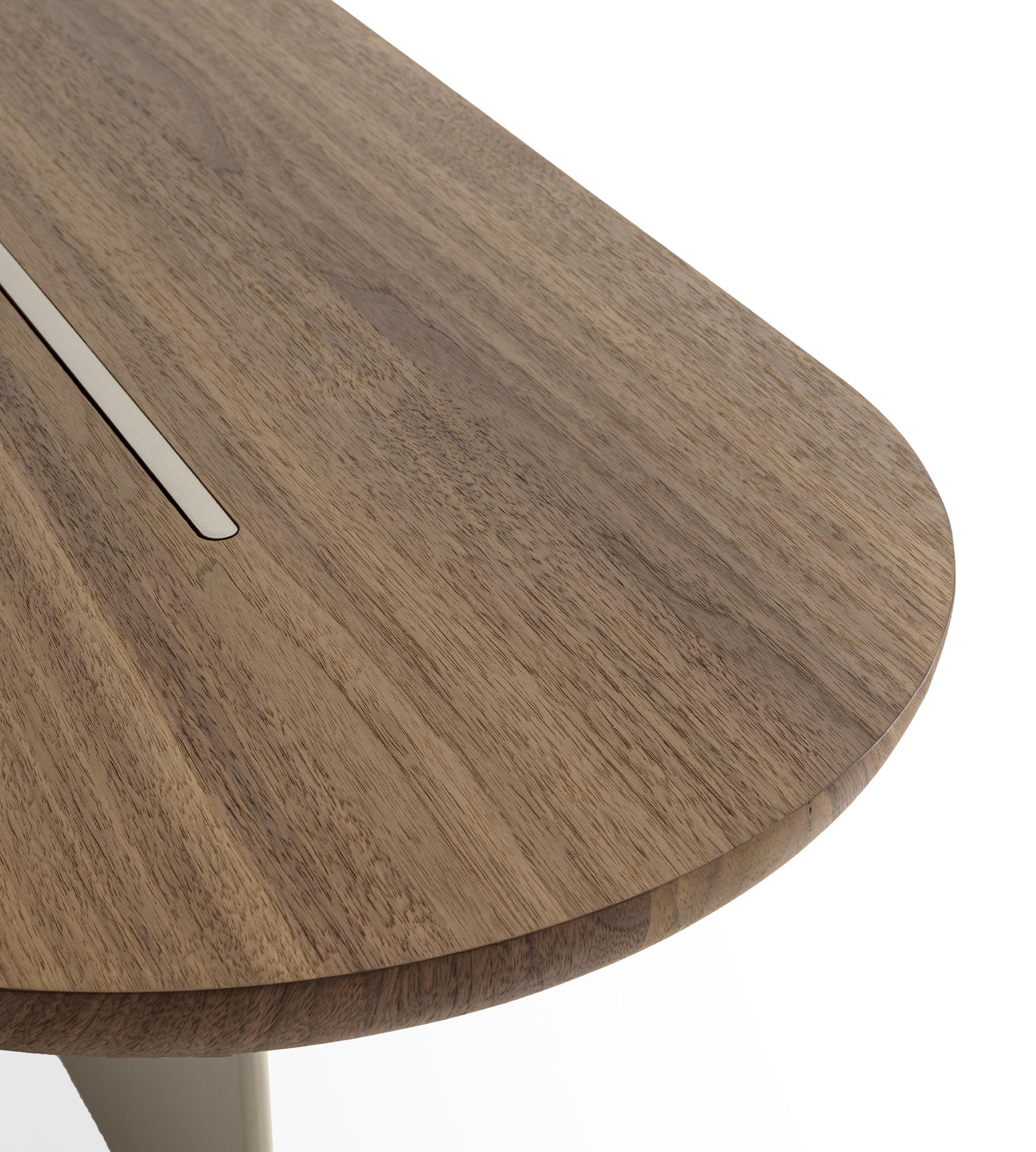 Wood Medium Baguette Coffee Table by Morica Design For Sale