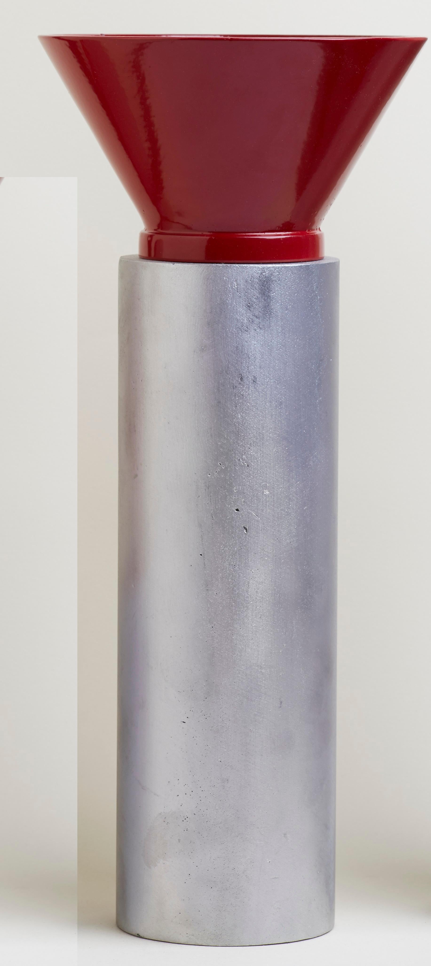 Medium Behaviorology Vessel by Etienne Bastormagi
Dimensions: D 20 x W 20 x H 50 cm.
Materials: Aluminum.

Available in different sizes and colors. Please contact us.

Etienne Bastormagi is a multi-disciplinary architect of scales. 
In 2016, he
