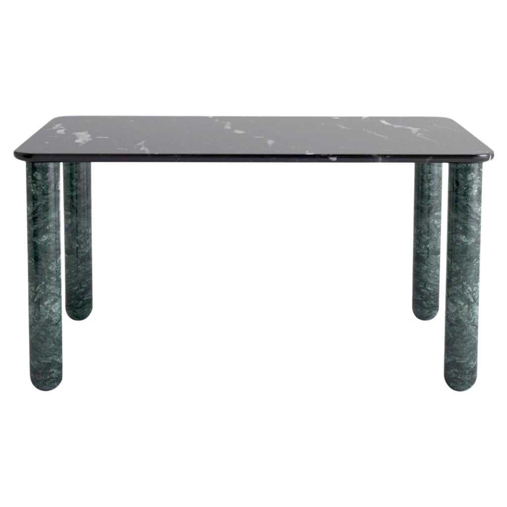 Medium Black and Green Marble "Sunday" Dining Table, Jean-Baptiste Souletie For Sale