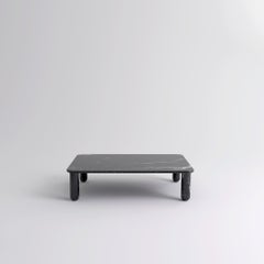 Medium Black Marble "Sunday" Coffee Table, Jean-Baptiste Souletie