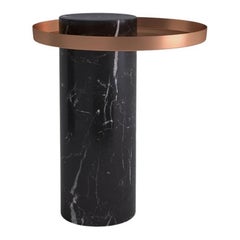 Zeitgenössisches Guéridon aus mittelschwarzem Marquina-Marmor, Sebastian Herkner