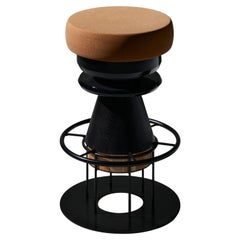 Medium Black Tembo Stool, Note Design Studio