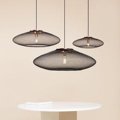 Medium Black UFO Pendant Lamp by Atelier Robotiq