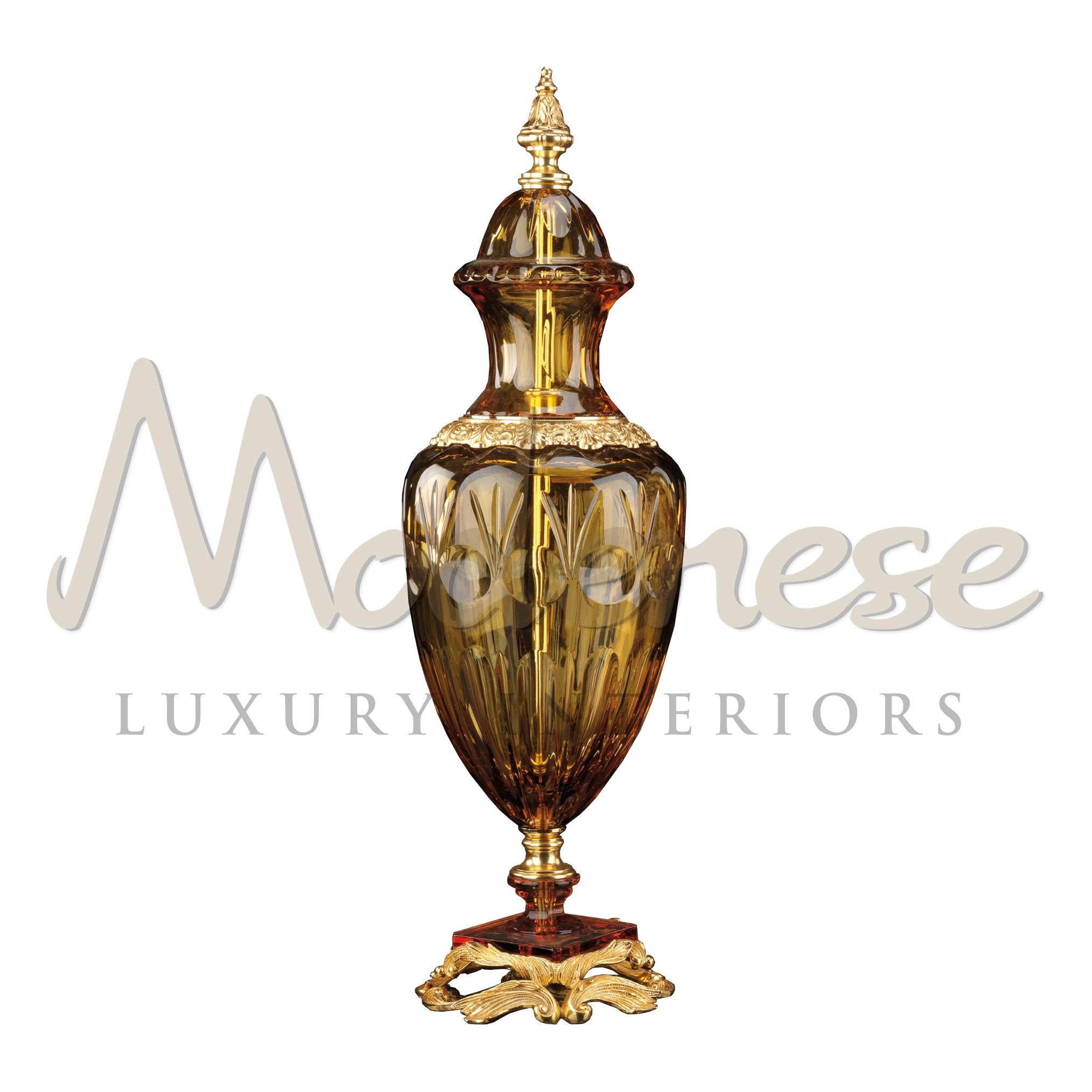 Italian Medium Blue Coated Amphora by Modenese Luxury Interiors For Sale