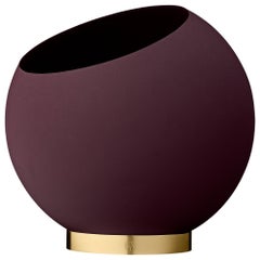 Medium Bordeaux Minimalist Flower Pot