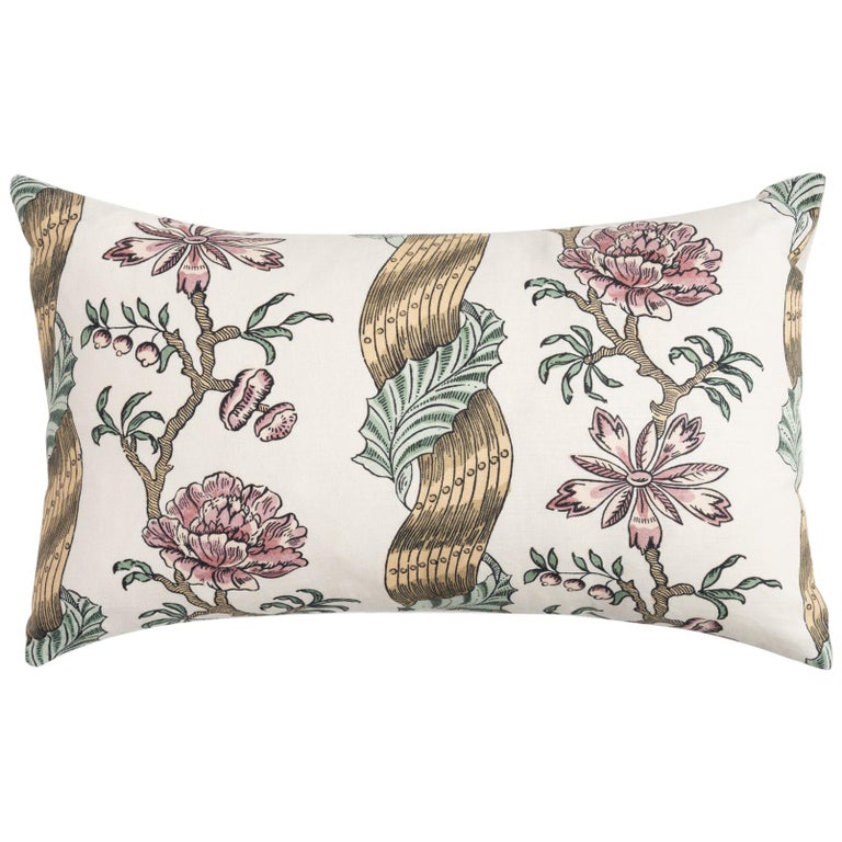 Medium Botanical Pillow By Antoinette Poisson 100 Cotton At 1stdibs