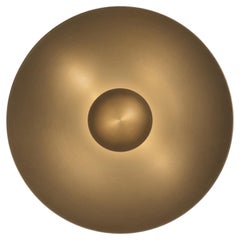 Medium Bronze Special Hand-Spun Brass Wall Light, 50cm Diameter Atelier001